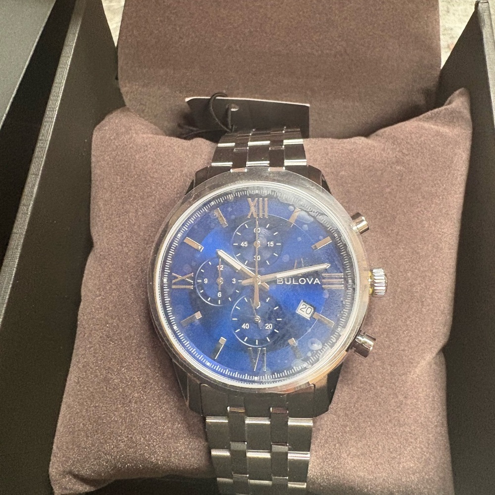 Bulova Classic Sutton Chronograph Stainless Steel Men's Quartz Watch - Picture 5 of 12